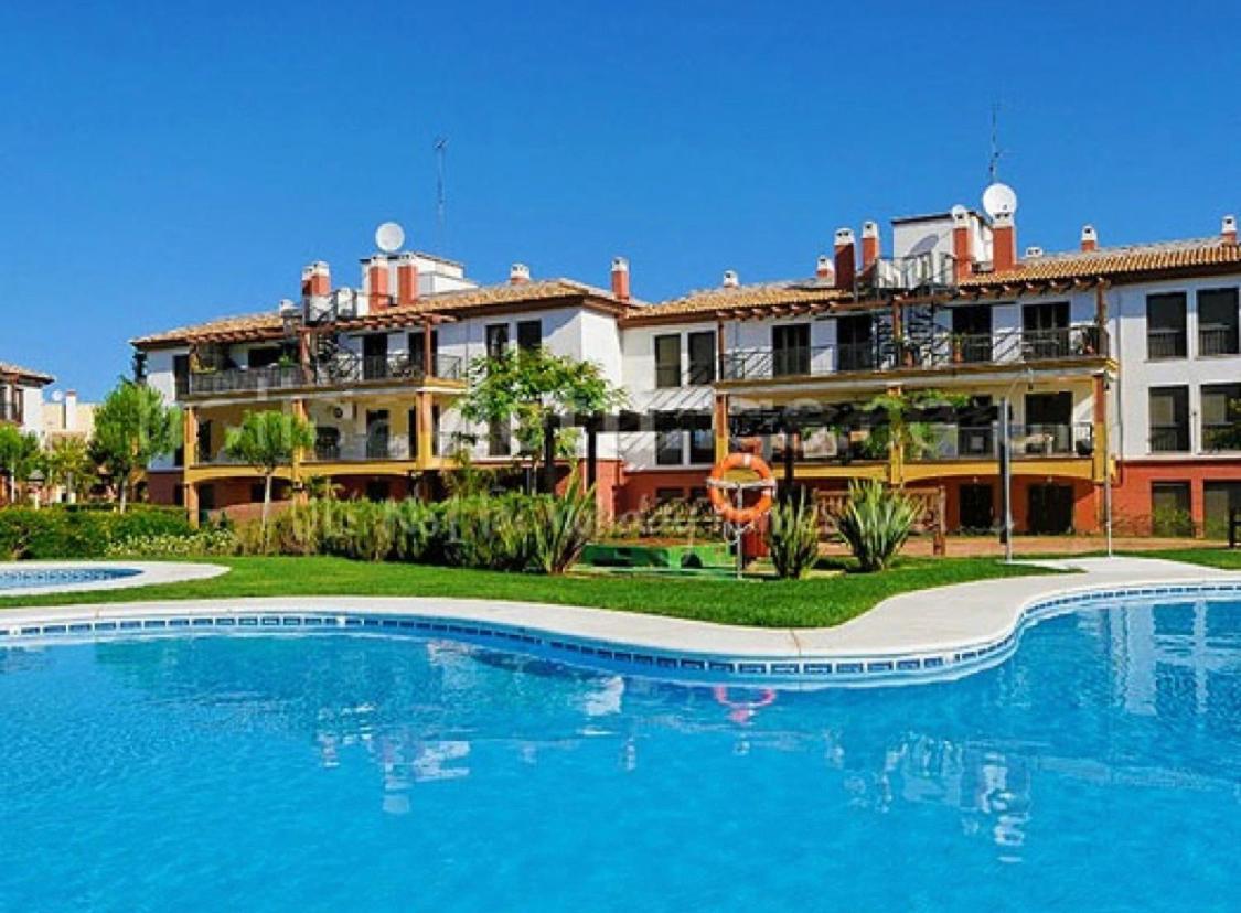 Apartamento Con Jardin Privado Y Acceso A Piscina Huelva Bagian luar foto